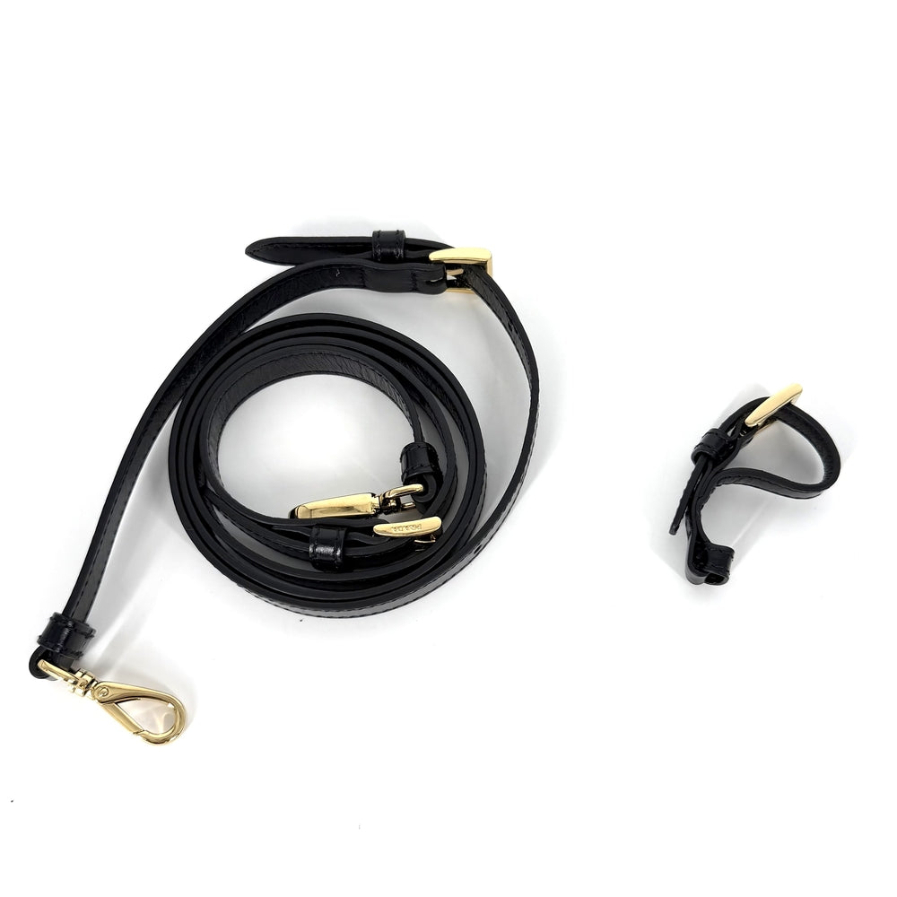 PRADA プラダ 2WAY ボニー ラージ ハンドバッグ ショルダーバッグ トライアングルロゴ トートバッグ 1BA433 レザー ブラック 黒 ゴールド金具 レディース【中古品】