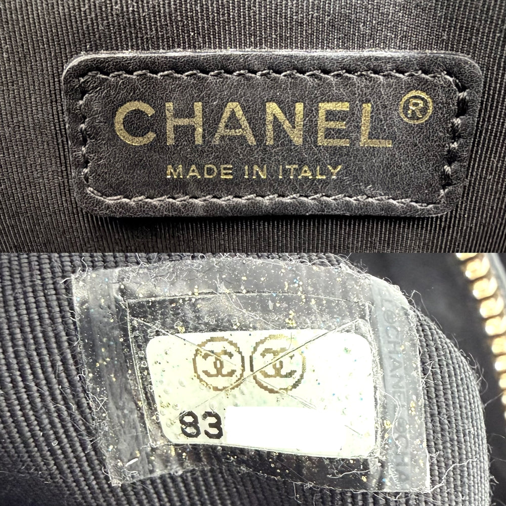 CHANEL シャネル トートバッグ PTT マトラッセ チェーンハンドバッグ ココマーク キャビアスキン ブラック 黒 ゴールド金具 レディース【中古品】