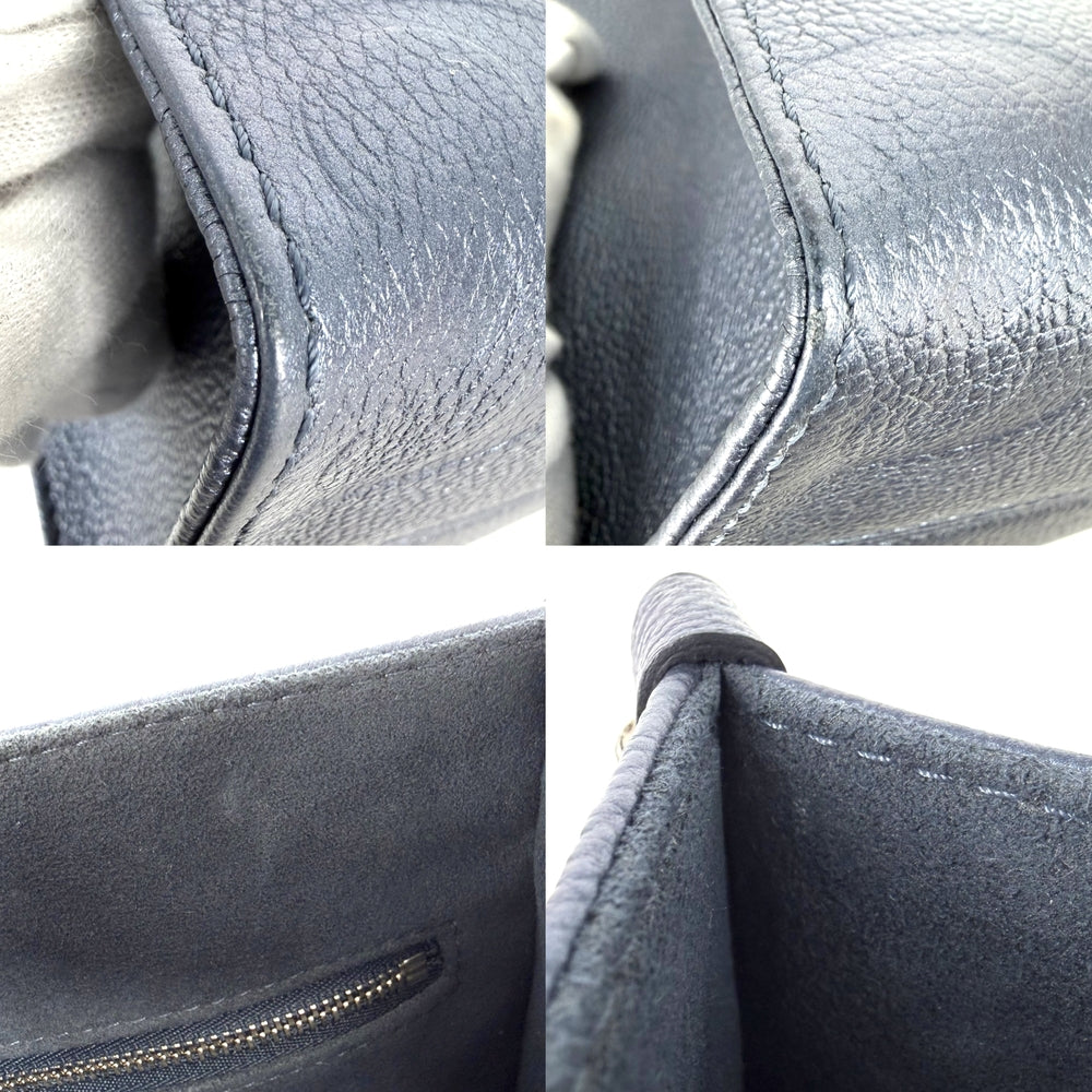 LOUIS VUITTON ルイヴィトン 2WAY オンザゴーPM ハンドバッグ ショルダーバッグ メタリック M58956 モノグラムアンプラント ブルー 青 シルバー金具 レディース【中古品】