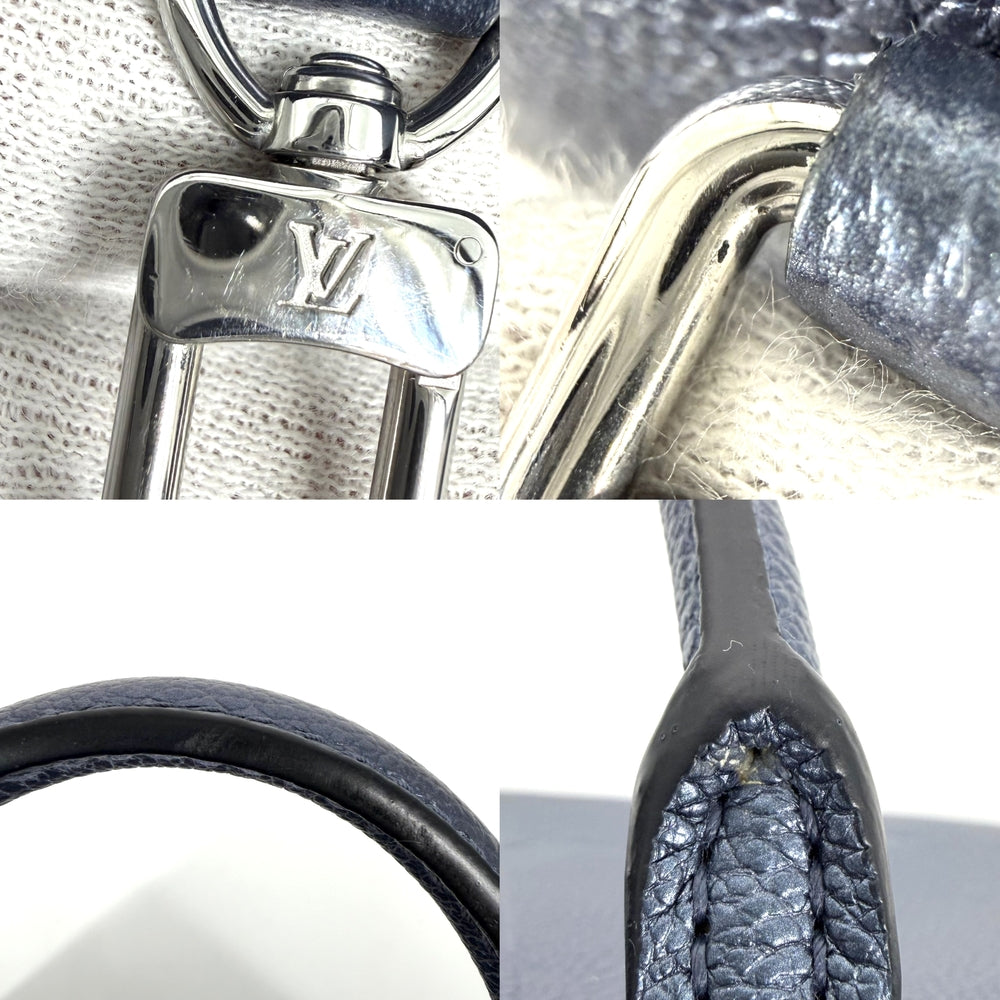 LOUIS VUITTON ルイヴィトン 2WAY オンザゴーPM ハンドバッグ ショルダーバッグ メタリック M58956 モノグラムアンプラント ブルー 青 シルバー金具 レディース【中古品】