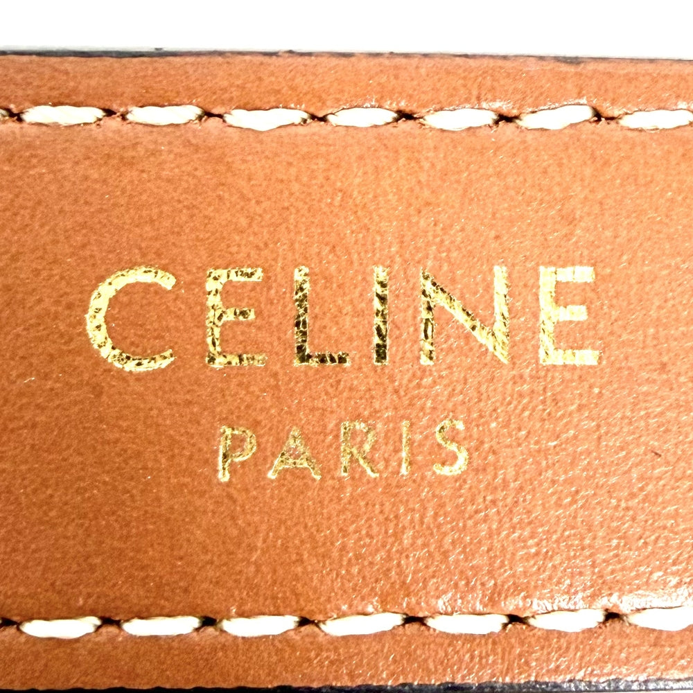 CELINE セリーヌ ハンドバッグ アヴァ トリオンフ ワンハンドル トリオンフキャンバス カーフスキン ブラウン 茶 ゴールド金具 レディース【中古品】