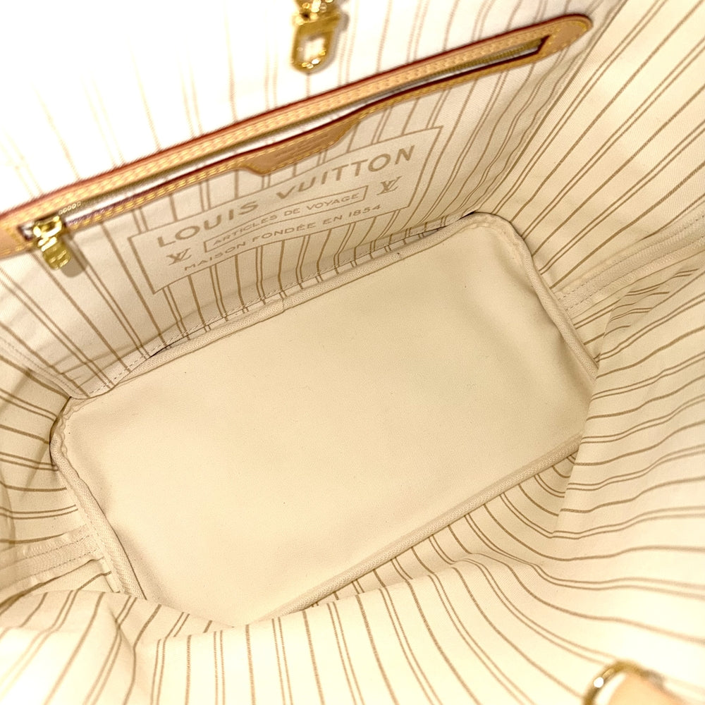 LOUIS VUITTON ルイヴィトン トートバッグ ネヴァーフルMM N51107 ダミエ･アズール ホワイト 白 ゴールド金具 レディース【中古品】