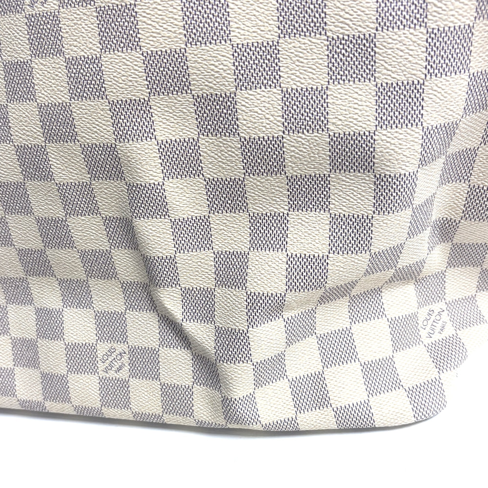 LOUIS VUITTON ルイヴィトン トートバッグ ネヴァーフルMM N51107 ダミエ･アズール ホワイト 白 ゴールド金具 レディース【中古品】