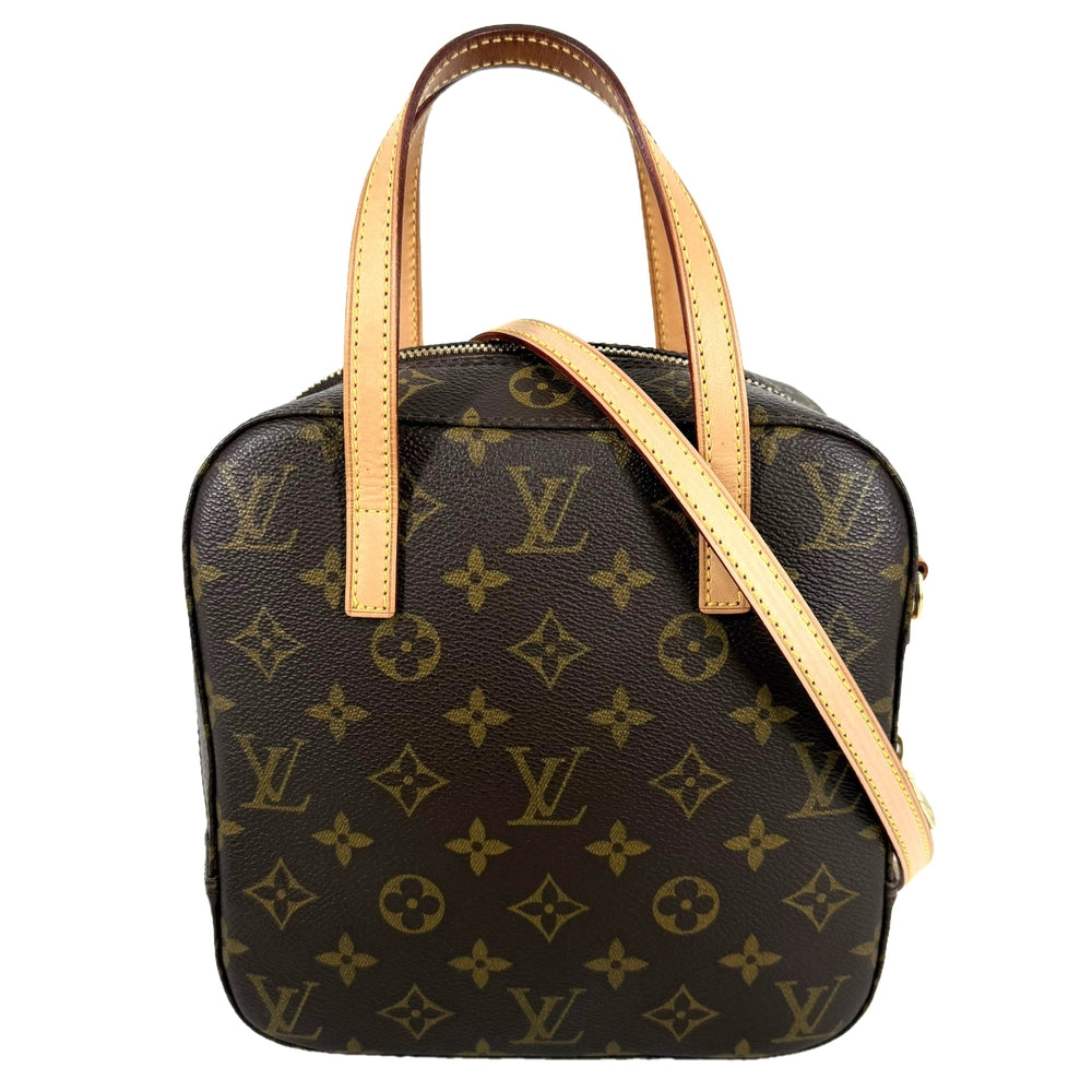 LOUIS VUITTON ルイヴィトン 2WAY スポンティーニ ハンドバッグ ショルダーバッグ M47500 モノグラムキャンバス ブラウン 茶 ゴールド金具 レディース【中古品】