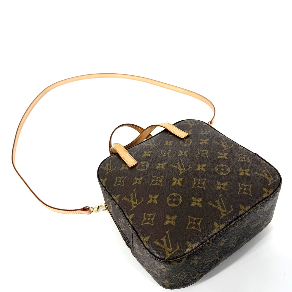 LOUIS VUITTON ルイヴィトン 2WAY スポンティーニ ハンドバッグ ショルダーバッグ M47500 モノグラムキャンバス ブラウン 茶 ゴールド金具 レディース【中古品】