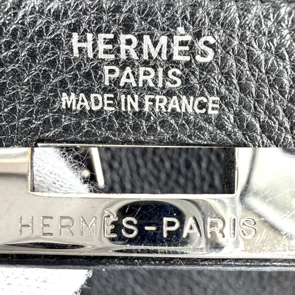 HERMES エルメス 2WAY ケリー35 ショルダーバッグ ハンドバッグ □G刻印 レザー ブラック 黒 シルバー金具 レディース 2003年【中古品】