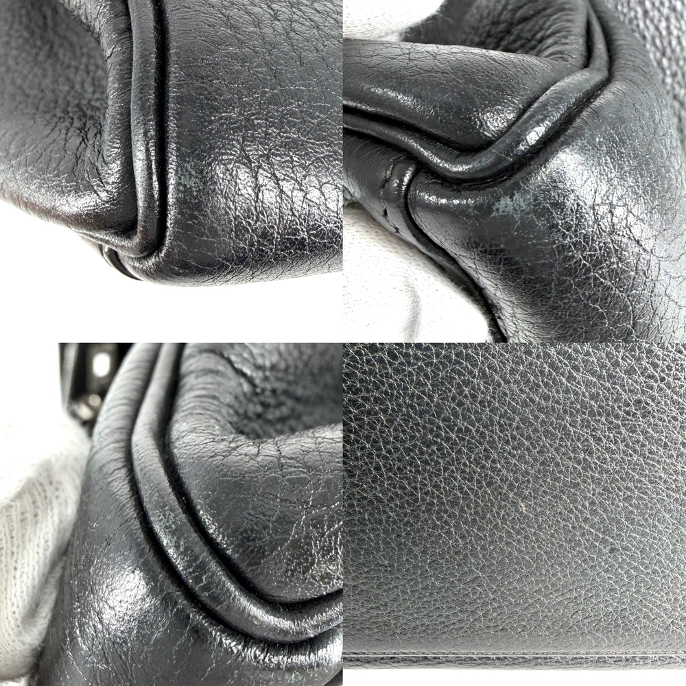 HERMES エルメス 2WAY ケリー35 ショルダーバッグ ハンドバッグ □G刻印 レザー ブラック 黒 シルバー金具 レディース 2003年【中古品】