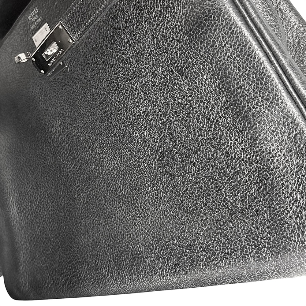 HERMES エルメス 2WAY ケリー35 ショルダーバッグ ハンドバッグ □G刻印 レザー ブラック 黒 シルバー金具 レディース 2003年【中古品】