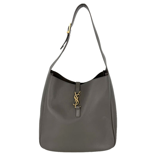SAINT LAURENT PARIS サンローランパリ トートバッグ LE 5 A 7 ソフト ラージ 大容量 ホーボー 753837 レザー ブラウン系 ゴールド金具 レディース【中古品】