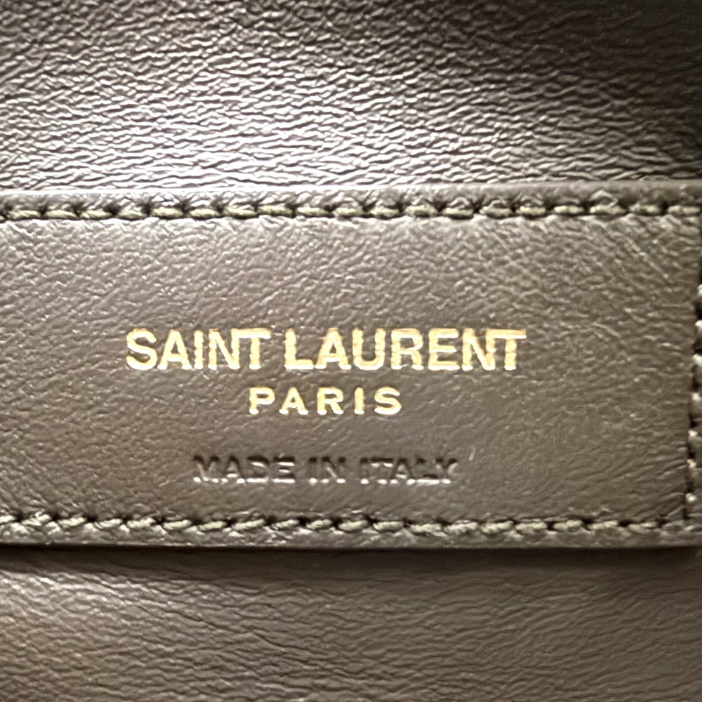 SAINT LAURENT PARIS サンローランパリ トートバッグ LE 5 A 7 ソフト ラージ 大容量 ホーボー 753837 レザー ブラウン系 ゴールド金具 レディース【中古品】