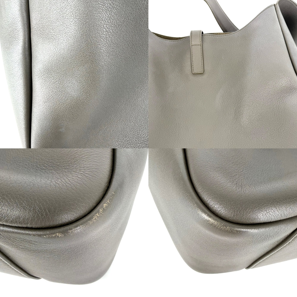 SAINT LAURENT PARIS サンローランパリ トートバッグ LE 5 A 7 ソフト ラージ 大容量 ホーボー 753837 レザー ブラウン系 ゴールド金具 レディース【中古品】