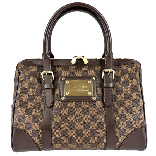 LOUIS VUITTON ルイヴィトン ハンドバッグ ダミエ バークレー ボストンバッグ N52000 ブラウン 茶 ゴールド金具 レディース【中古品】