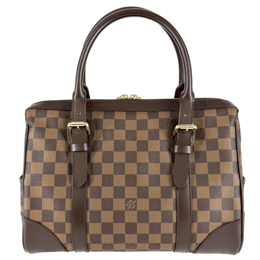 LOUIS VUITTON ルイヴィトン ハンドバッグ ダミエ バークレー ボストンバッグ N52000 ブラウン 茶 ゴールド金具 レディース【中古品】