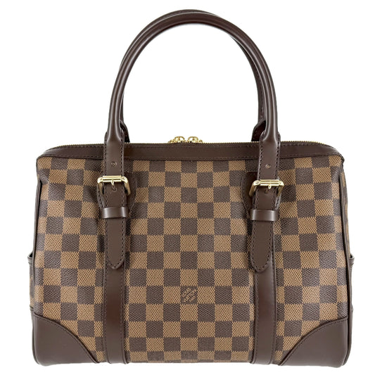 LOUIS VUITTON ルイヴィトン ハンドバッグ ダミエ バークレー ボストンバッグ N52000 ブラウン 茶 ゴールド金具 レディース【中古品】
