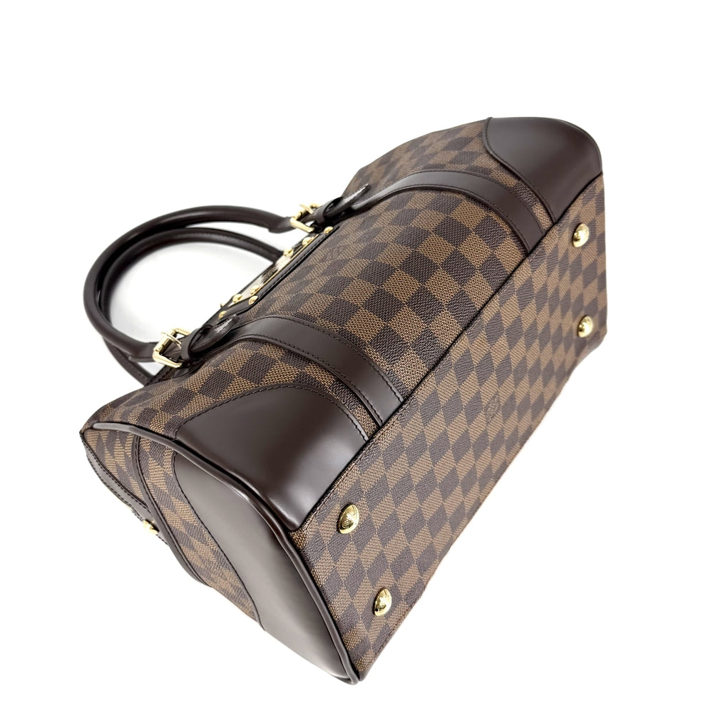 LOUIS VUITTON ルイヴィトン ハンドバッグ ダミエ バークレー ボストンバッグ N52000 ブラウン 茶 ゴールド金具 レディース【中古品】