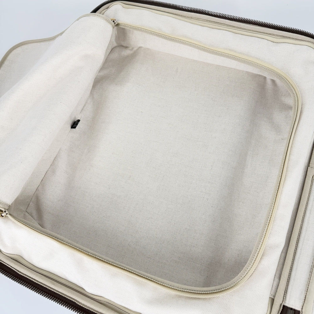 GUCCI グッチ キャリーバッグ サヴォイ キャビン　トロリー スーツケース トラベルバッグ 30L 693646 GGスプリームキャンバス レザー ベージュ ブラウン 茶 ゴールド金具 ユニセックス【中古品】