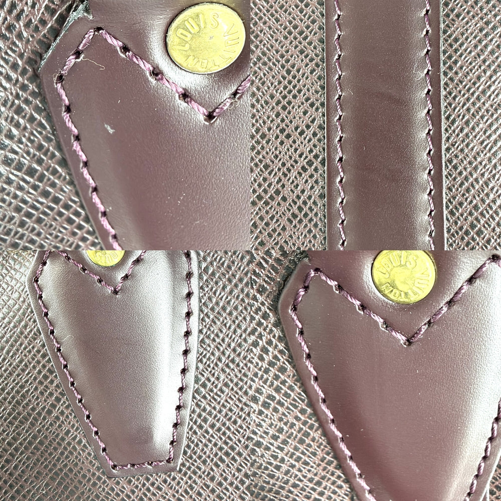 LOUIS VUITTON ルイヴィトン ボストンバッグ ケンダルPM トラベルバッグ 旅行バッグ アカジュー M30126 タイガ ワインレッド ゴールド金具 ユニセックス【中古品】