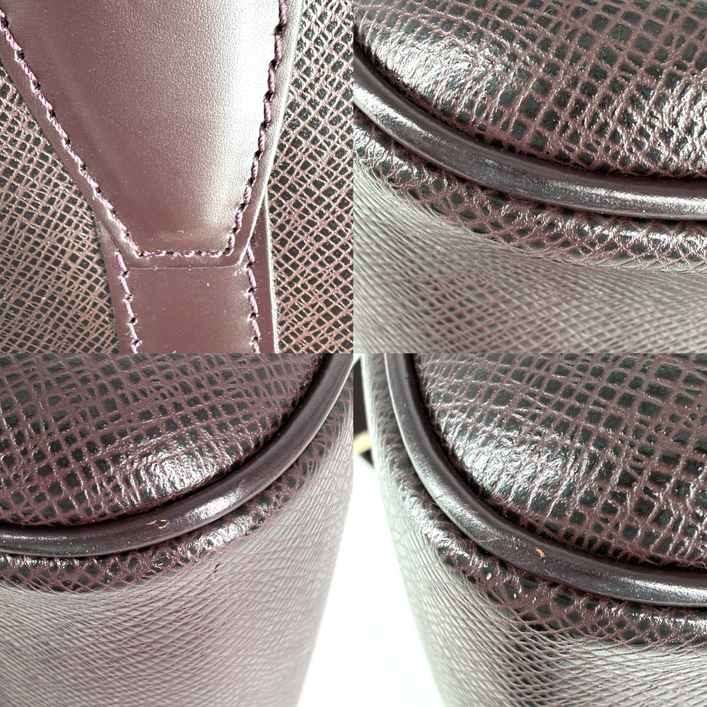 LOUIS VUITTON ルイヴィトン ボストンバッグ ケンダルPM トラベルバッグ 旅行バッグ アカジュー M30126 タイガ ワインレッド ゴールド金具 ユニセックス【中古品】