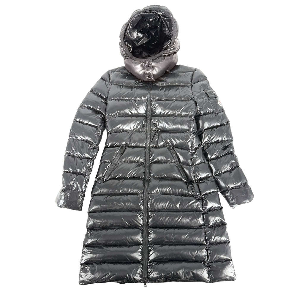 MONCLER モンクレール ダウンジャケット MOKA GIUBBOTTO ダウンコート アウター ロング アパレル 服 C20934981705 ブラック 黒 ブラック金具 冬 ナイロン レディース【中古品】