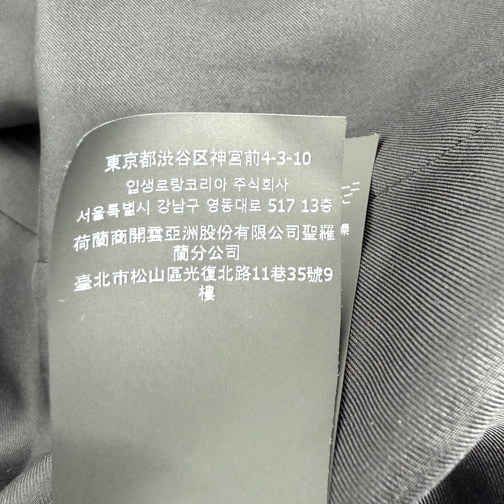 SAINT LAURENT PARIS サンローランパリ アウター タキシードドレス ロングコート チェスターコート アパレル 服 38 ブラック 黒 秋 冬 ウール レディース【中古品】