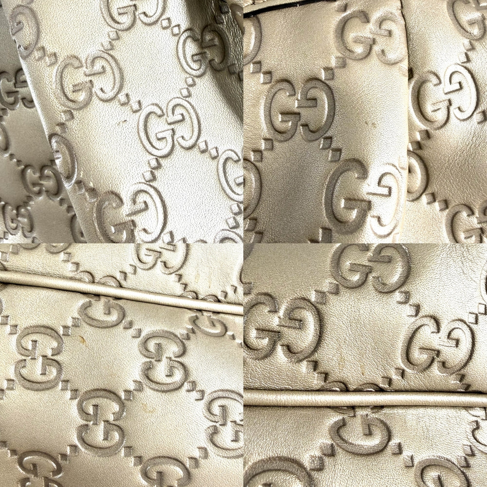 GUCCI グッチ ハンドバッグ スーキー グッチシマ メタリック ホーボーバッグ トートバッグ 296834 レザー ゴールド ゴールド金具 レディース【中古品】
