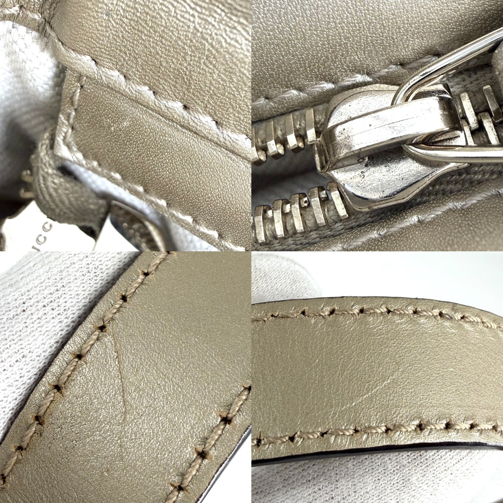 GUCCI グッチ ハンドバッグ スーキー グッチシマ メタリック ホーボーバッグ トートバッグ 296834 レザー ゴールド ゴールド金具 レディース【中古品】