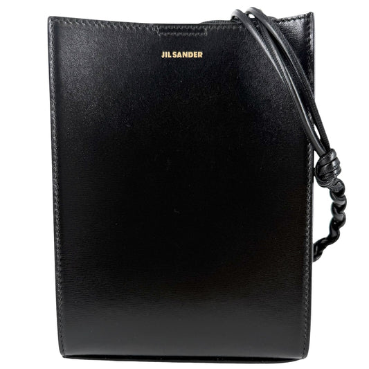 JIL SANDER ジルサンダー ショルダーバッグ タングル スモール ショルダーポーチ ポシェット J07WG0001 TANGLE SMALL ブラック 黒 ゴールド金具 レディース【中古品】