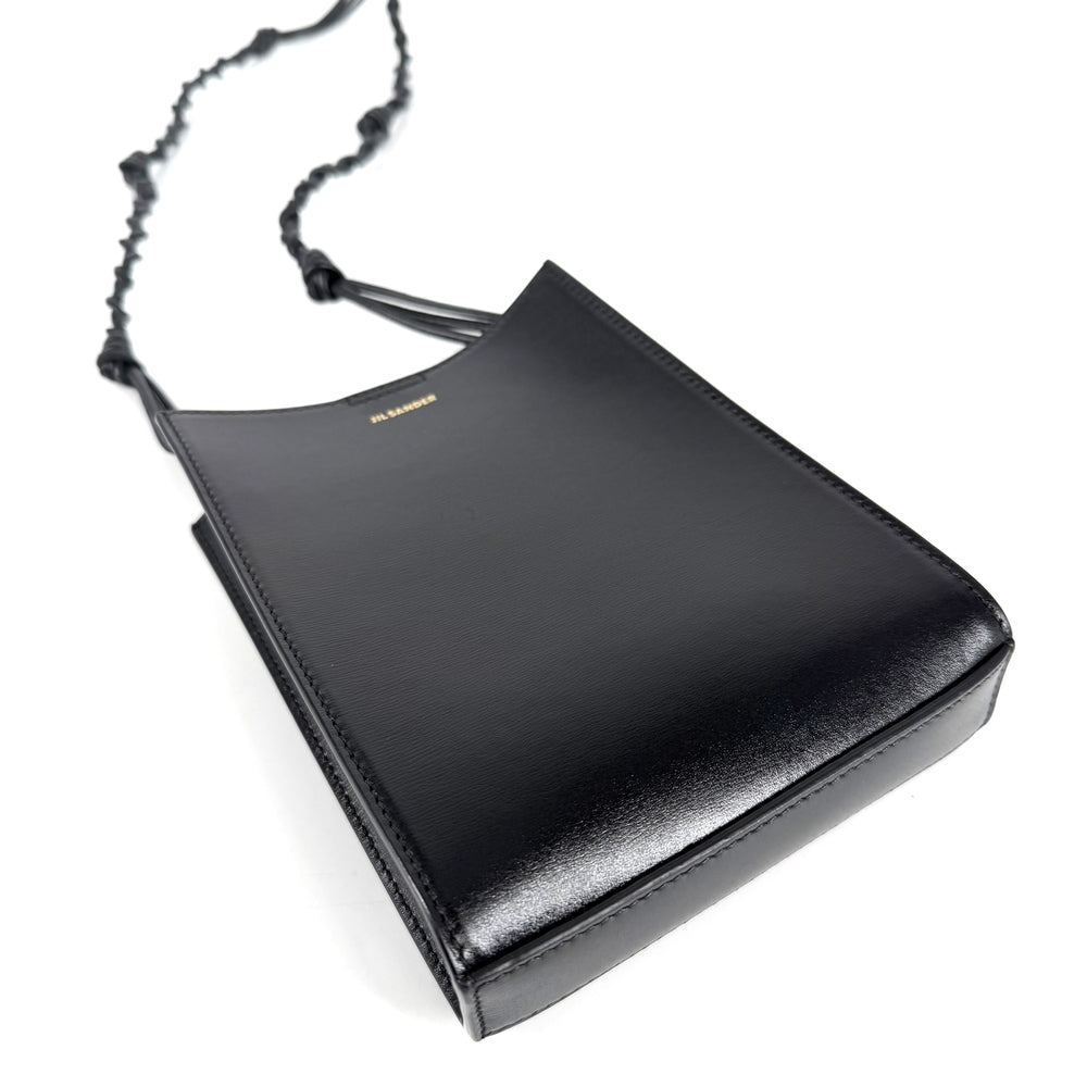 JIL SANDER ジルサンダー ショルダーバッグ タングル スモール ショルダーポーチ ポシェット J07WG0001 TANGLE SMALL ブラック 黒 ゴールド金具 レディース【中古品】