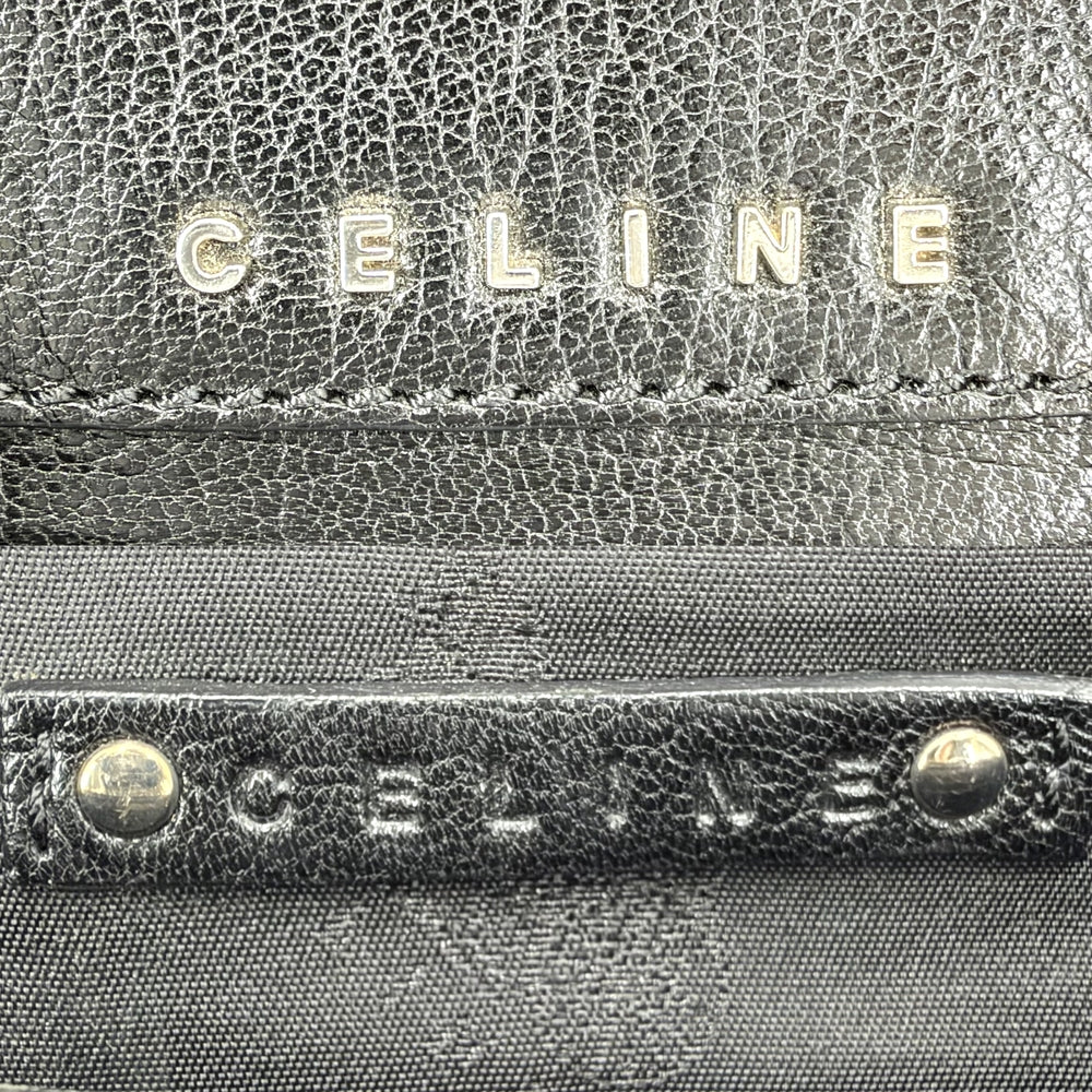 CELINE セリーヌ ハンドバッグ ブギーバッグ レザー ブラック 黒 シルバー金具 レディース【中古品】