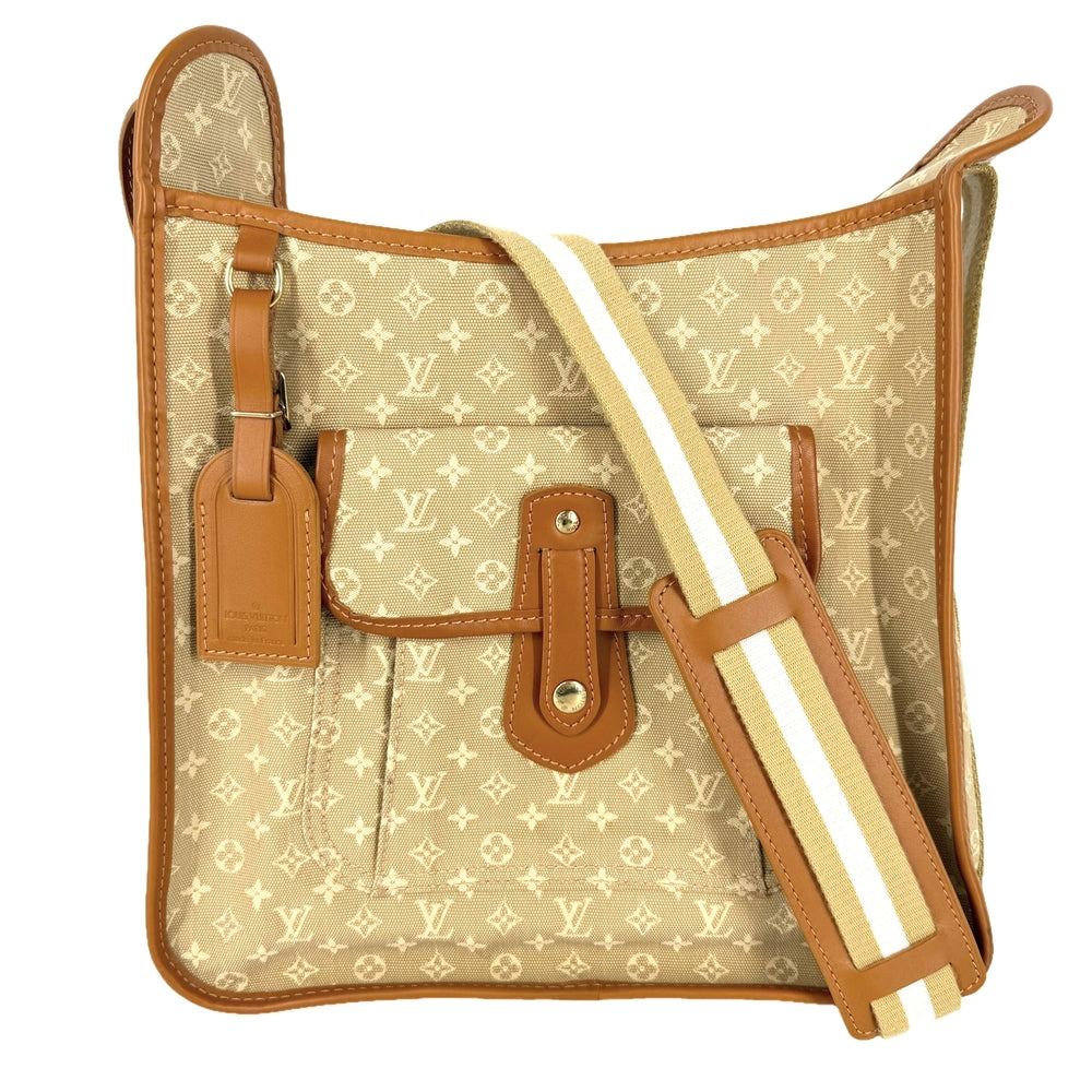 LOUIS VUITTON ルイヴィトン ショルダーバッグ モノグラムミニ ブザス マリーケイト M92323 キャンバス レザー ベージュ ゴールド金具 レディース【中古品】