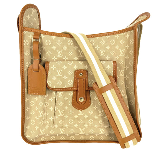 LOUIS VUITTON ルイヴィトン ショルダーバッグ モノグラムミニ ブザス マリーケイト M92323 キャンバス レザー ベージュ ゴールド金具 レディース【中古品】