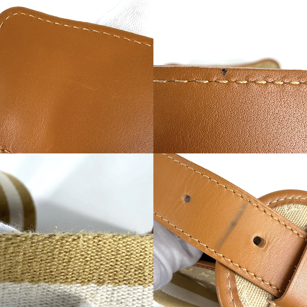 LOUIS VUITTON ルイヴィトン ショルダーバッグ モノグラムミニ ブザス マリーケイト M92323 キャンバス レザー ベージュ ゴールド金具 レディース【中古品】