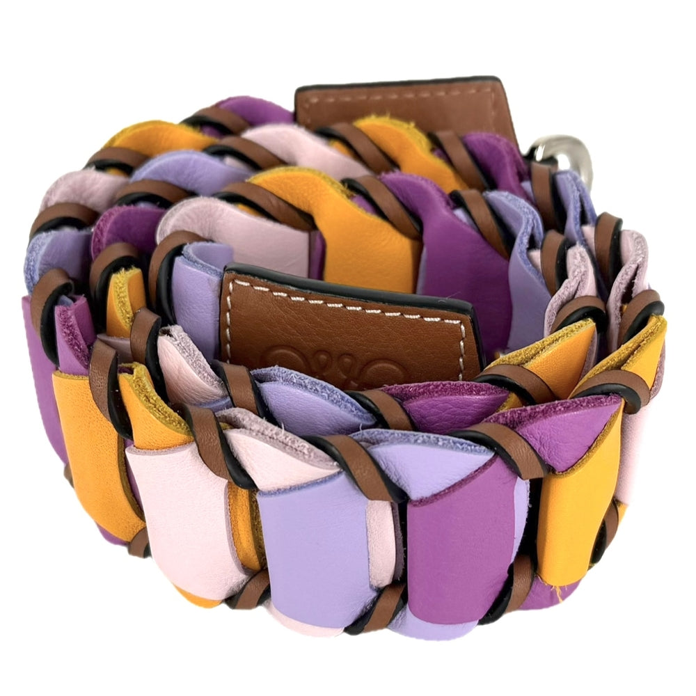 LOEWE ロエベ ファッション雑貨 ショルダーストラップ アナグラム ファッションアイテム レザー マルチカラー シルバー金具 レディース【中古品】