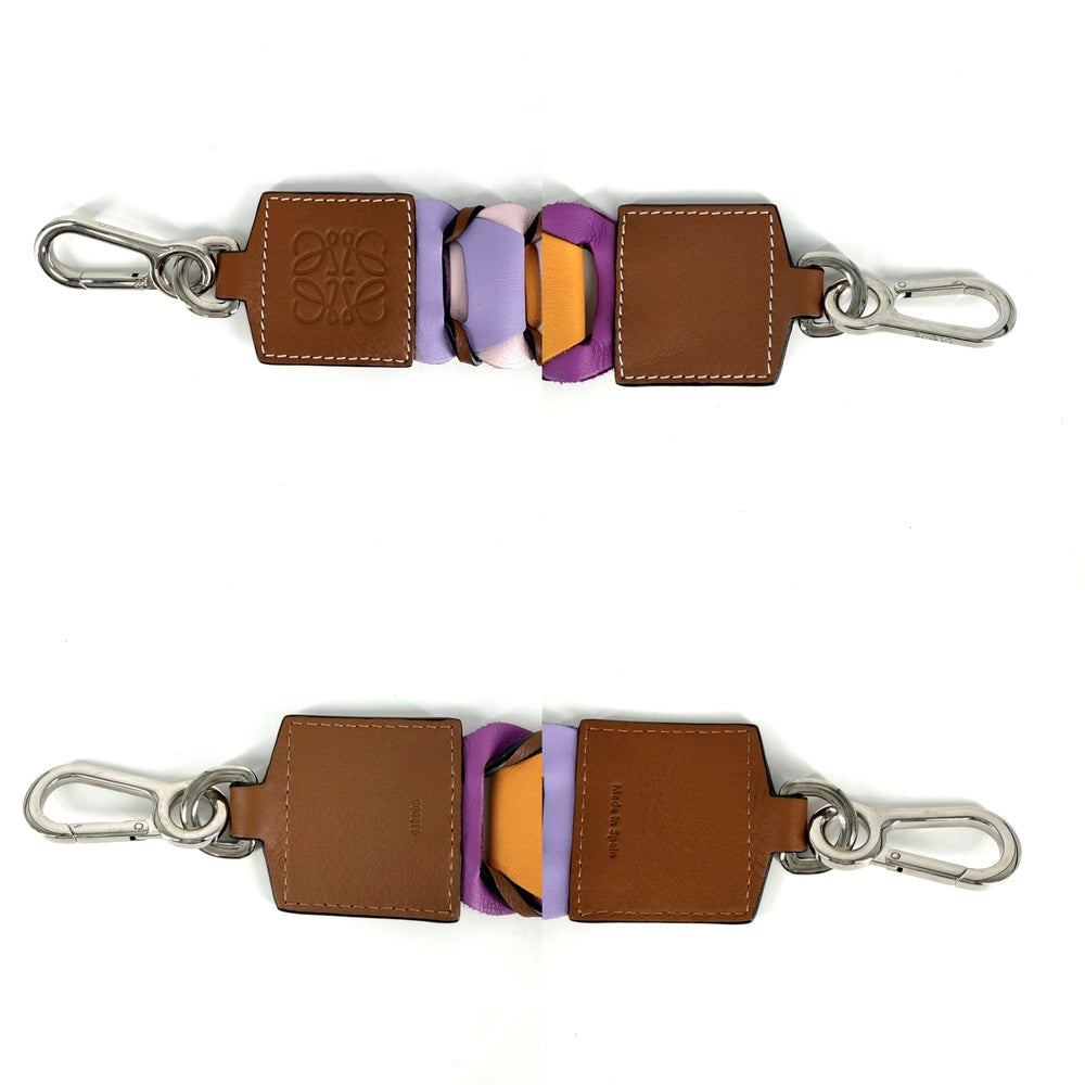 LOEWE ロエベ ファッション雑貨 ショルダーストラップ アナグラム ファッションアイテム レザー マルチカラー シルバー金具 レディース【中古品】