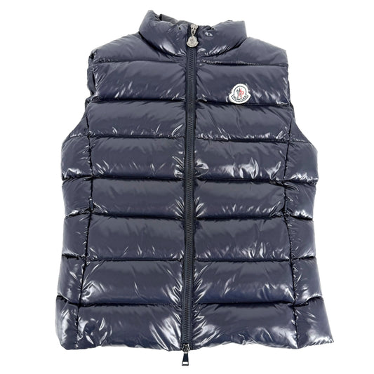 MONCLER モンクレール ダウンジャケット GHANY GILET ダウンベスト アウター アパレル 服 ネイビー 紺 ガンメタル金具 冬 ナイロン レディース【中古品】
