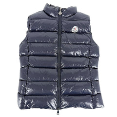 MONCLER モンクレール ダウンジャケット GHANY GILET ダウンベスト アウター アパレル 服 ネイビー 紺 ガンメタル金具 冬 ナイロン レディース【中古品】