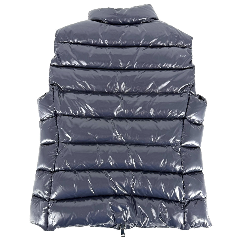MONCLER モンクレール ダウンジャケット GHANY GILET ダウンベスト アウター アパレル 服 ネイビー 紺 ガンメタル金具 冬 ナイロン レディース【中古品】