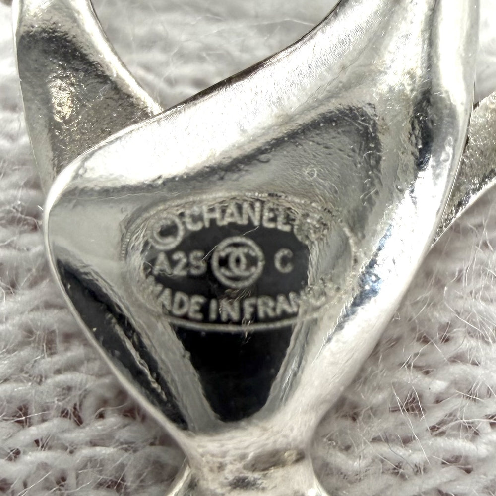 CHANEL シャネル ネックレス ココマーク アクセサリー ラインストーン フェイクパール A25C シルバー レディース 約16.4g 2025年【中古品】