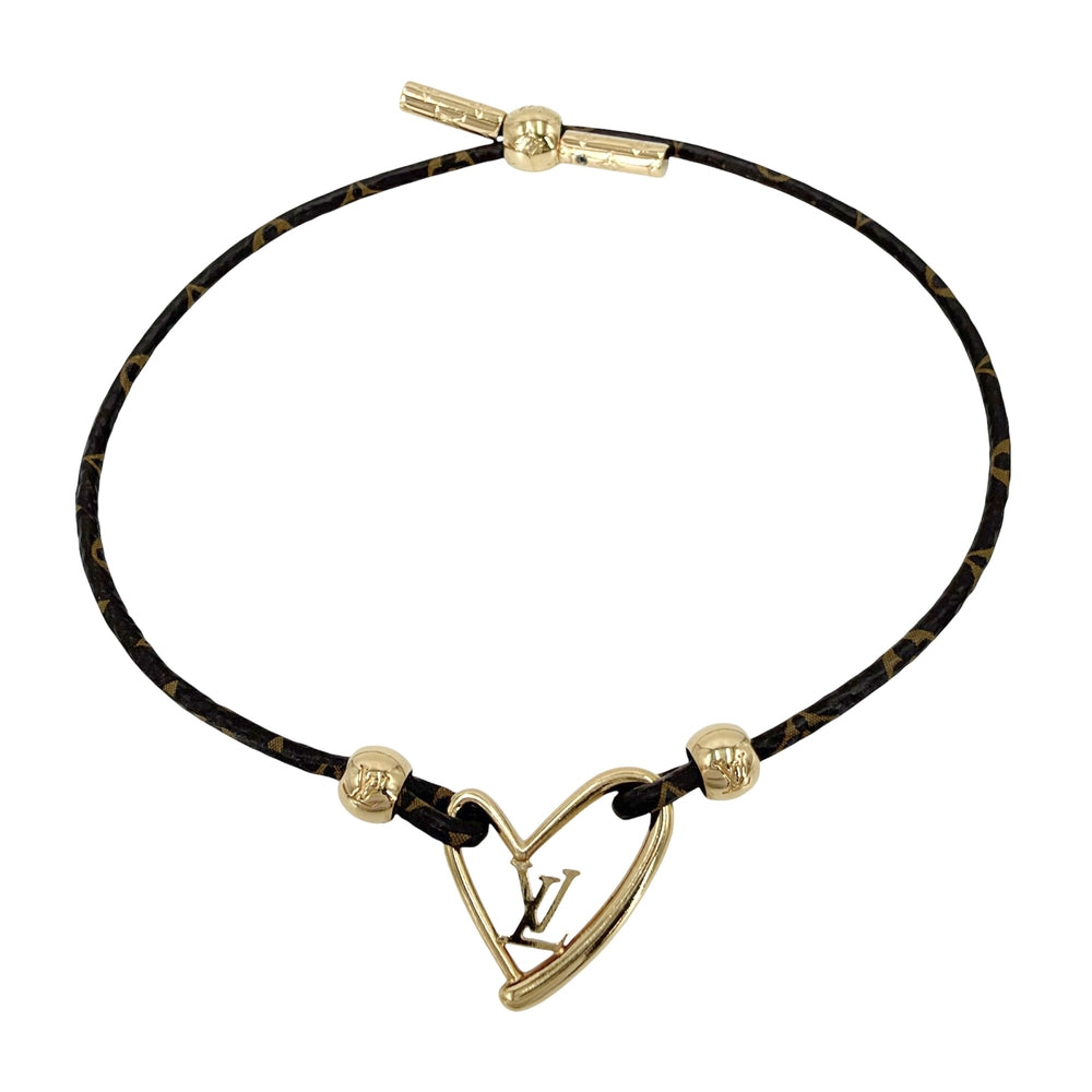 LOUIS VUITTON ルイヴィトン ブレスレット ブラスレ フォールインラブ モノグラム アクセサリー M8024 メンズ 約5.5g【中古品】