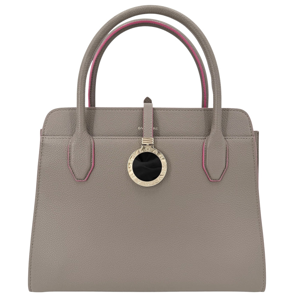 BVLGARI ブルガリ 2WAY アルバ ハンドバッグ ショルダーバッグ レザー グレージュ ピンク ゴールド金具 レディース【中古品】