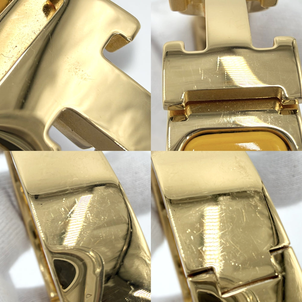 HERMES エルメス ブレスレット クリックH エナメル アクセサリー ゴールド金具 レディース 約36.1g【中古品】