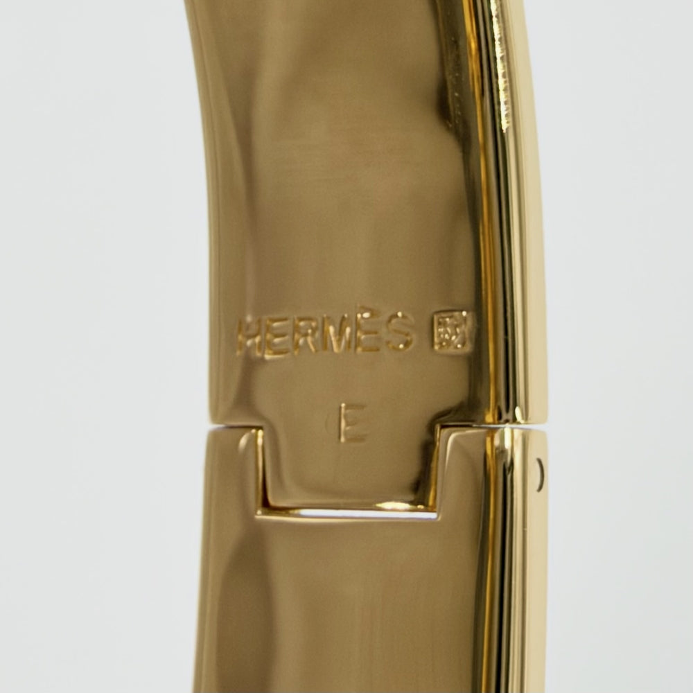 HERMES エルメス ブレスレット クリックH エナメル アクセサリー ゴールド金具 レディース 約36.1g【中古品】