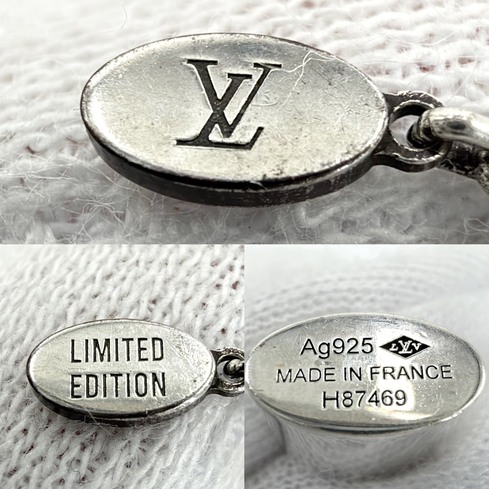 LOUIS VUITTON ルイヴィトン ネックレス ロックイット ラーン アクセサリー ジュエリー Ag925 メンズ レディース シルバー925 ユニセックス 約13.5g【中古品】