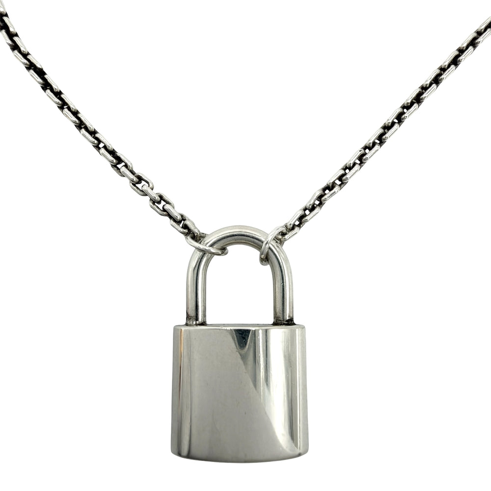 LOUIS VUITTON ルイヴィトン ネックレス ロックイット ラーン アクセサリー ジュエリー Ag925 メンズ レディース シルバー925 ユニセックス 約13.5g【中古品】