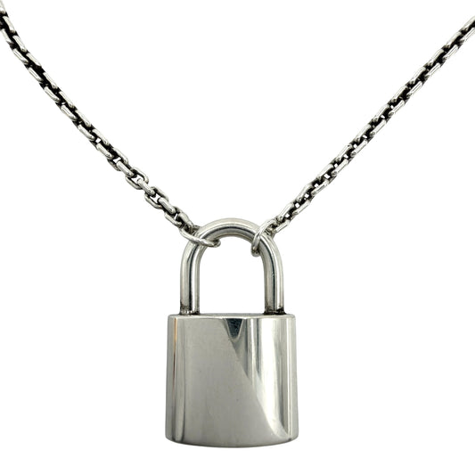 LOUIS VUITTON ルイヴィトン ネックレス ロックイット ラーン アクセサリー ジュエリー Ag925 メンズ レディース シルバー925 ユニセックス 約13.5g【中古品】