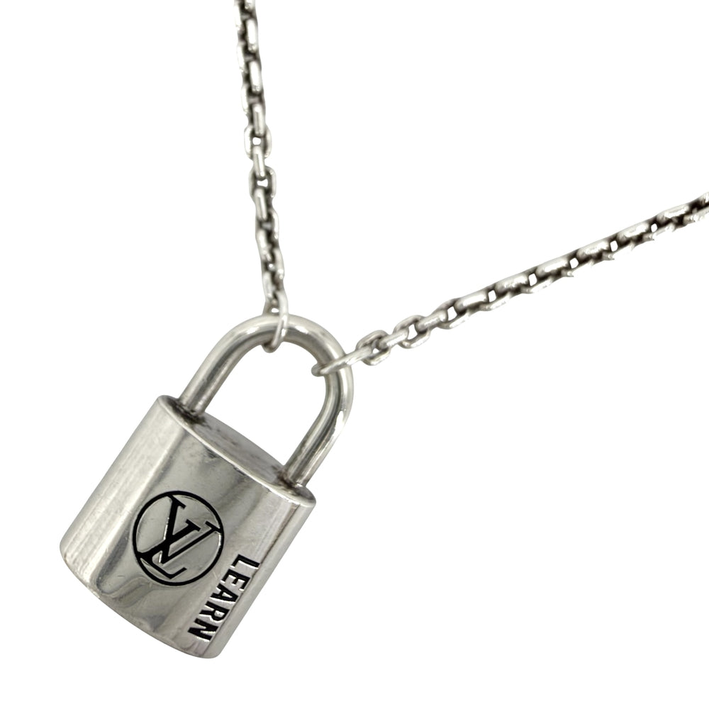 LOUIS VUITTON ルイヴィトン ネックレス ロックイット ラーン アクセサリー ジュエリー Ag925 メンズ レディース シルバー925 ユニセックス 約13.5g【中古品】