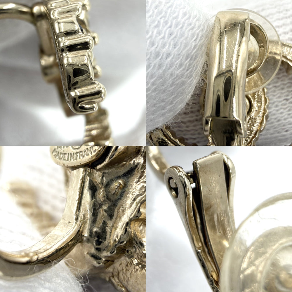 CHANEL シャネル イヤリング ココマーク ラインストーン アクセサリー レインボー ラインストーン GP A19S ゴールド金具 レディース 約5.4g 2019年【中古品】