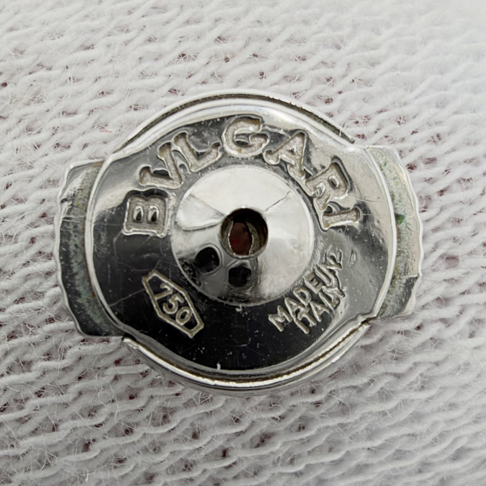 BVLGARI ブルガリ ピアス ルチア ダイヤモンド アクセサリー 18金WG 750 スクエア K18ホワイトゴールド ダイヤモンド レディース 約4.5g【中古品】