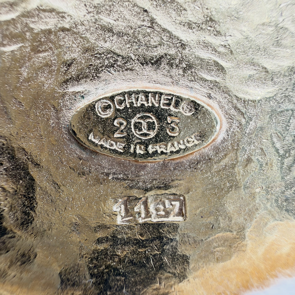 CHANEL シャネル ブローチ ココマーク ヴィンテージ アクセサリー GP 23 レディース 約23.5g 1988年【中古品】