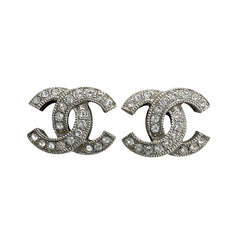 CHANEL シャネル ピアス ココマーク ラインストーン アクセサリー GP ラインストーン C17V レディース 約2.7g 2017年【中古品】